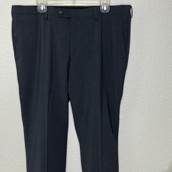 Bartorelli Napoli Super 140’s Australian Wool Gray Flat Front 38R - Picture 3 of 11